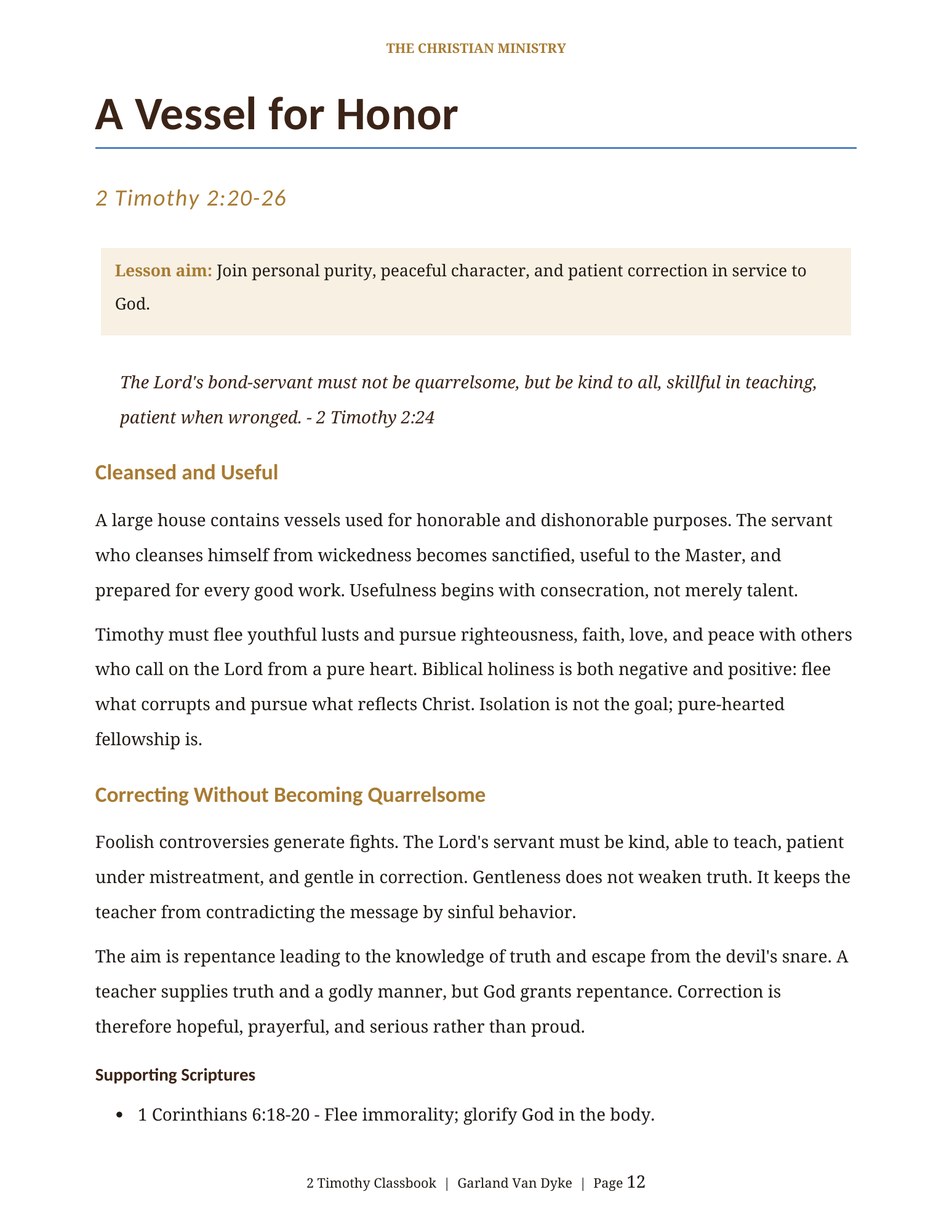 2 Timothy Bible class workbook page 13