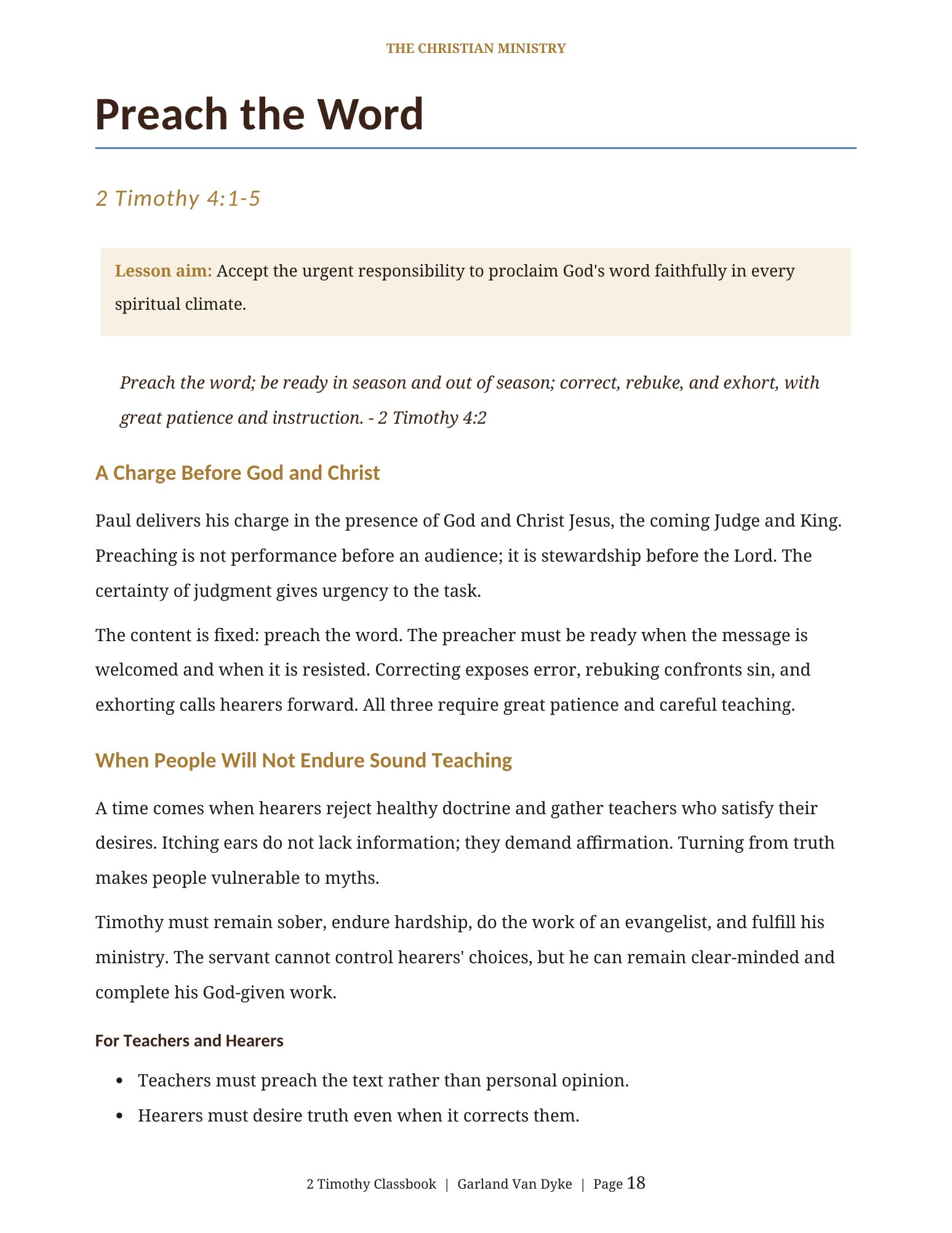2 Timothy Bible class workbook page 19