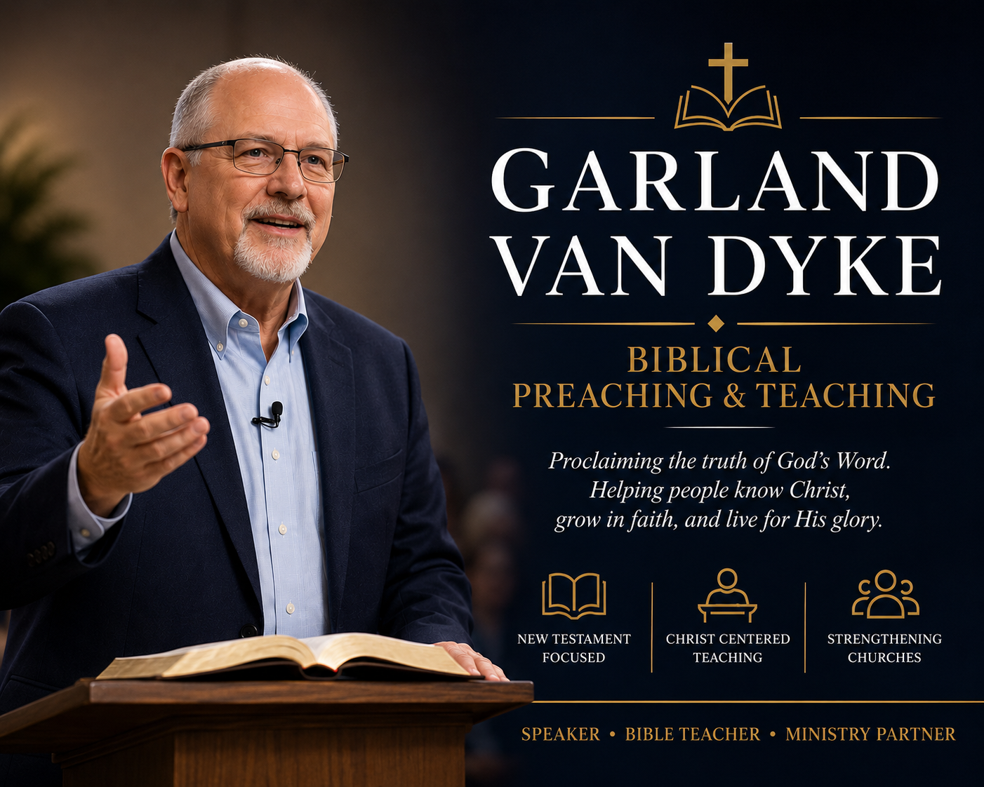 Garland Van Dyke teaching and speaking